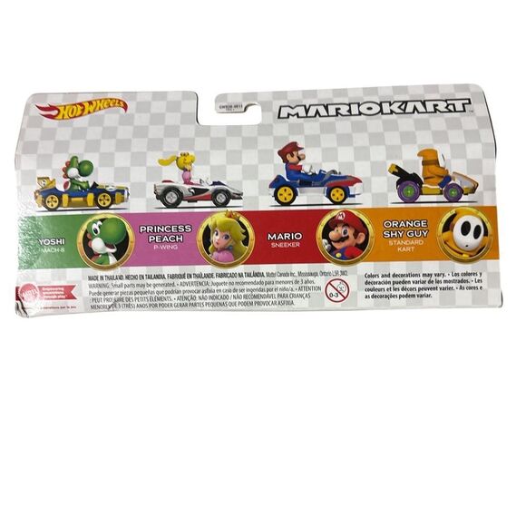 Nwt Hot Wheels Mario Kart 4-Pack Die-Cast Vehicles - Picture 2 of 2